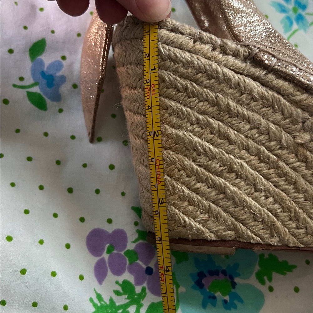 Loeffler Randall Metallic Ankle Lace Espadrilles- 9? - Picture 15 of 15
